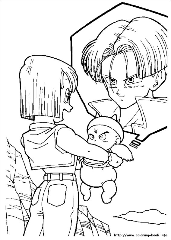 Dragon Ball Z coloring picture